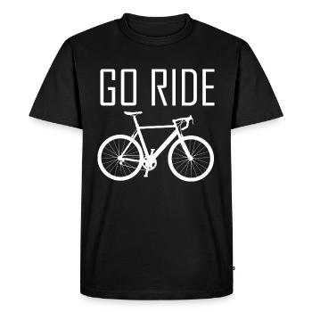 Aller faire du vélo Citations De vélo Dictons de vélo - T-shirt Premium bio Homme - noir - Devant - Nico (187cm)