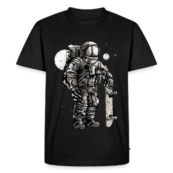 ASTRONAUTE SKATER - cadeau de Astronautes - T-shirt Premium bio Homme - noir - Devant - Nico (187cm)