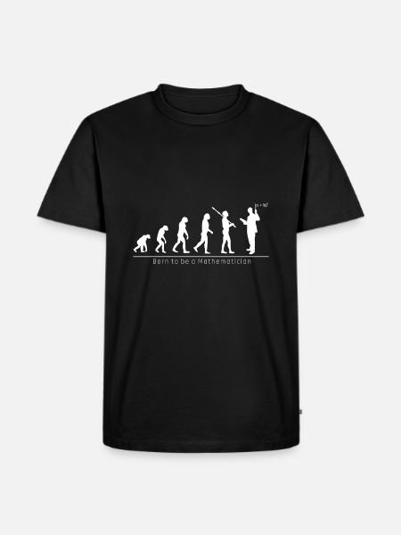 Evolution Mathematiker lustiges cooles Geschenk - Herre Premium økologisk T-shirt - sort