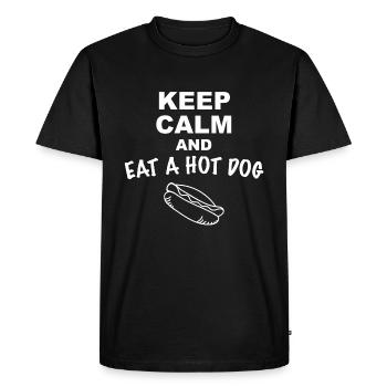 Hot Dog - T-shirt Premium bio Homme - noir - Devant - Nico (187cm)