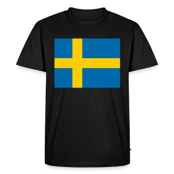 Pavillon de la Suède (se) - T-shirt Premium bio Homme - noir - Devant - Nico (187cm)
