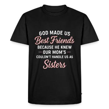 Best Friend Forever Friendship Bestie BFF Squad - T-shirt Premium bio Homme - noir - Devant - Nico (187cm)