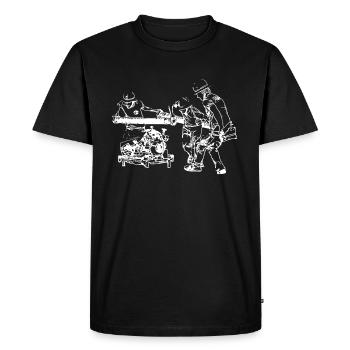 Groupe de compétition des pompiers 23 - T-shirt Premium bio Homme - noir - Devant - Nico (187cm)