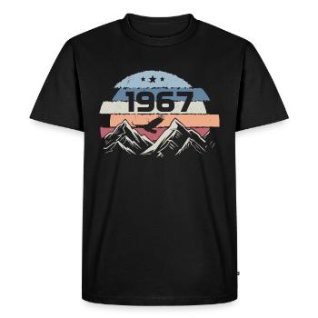 Original 1967 Millésime 1967 Anniversaire 1967 - T-shirt Premium bio Homme - noir - Devant - Nico (187cm)