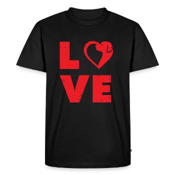chien amour de chien propriétaire de chien amoureux des chiens chiens - T-shirt Premium bio Homme - noir - Devant - Nico (187cm)