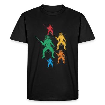Fencers Fencing Masters Boys Children Fencing - Men's Premium Organic T-Shirt - black - Front - Nico (187cm)