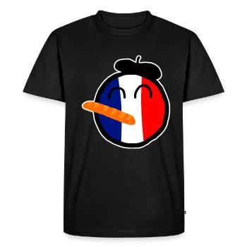 Franceball - T-shirt Premium bio Homme - noir - Devant - Nico (187cm)