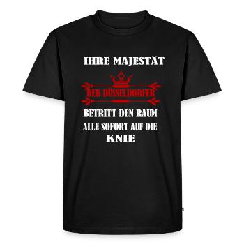 Düsseldorfer - Männer Premium Bio T-Shirt - Schwarz - Vorne - Nico (187cm)