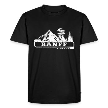 banff alberta - Men's Premium Organic T-Shirt - black - Front - Nico (187cm)