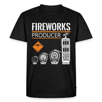 Fireworks Producer Pyro - T-shirt Premium bio Homme - noir - Devant - Nico (187cm)