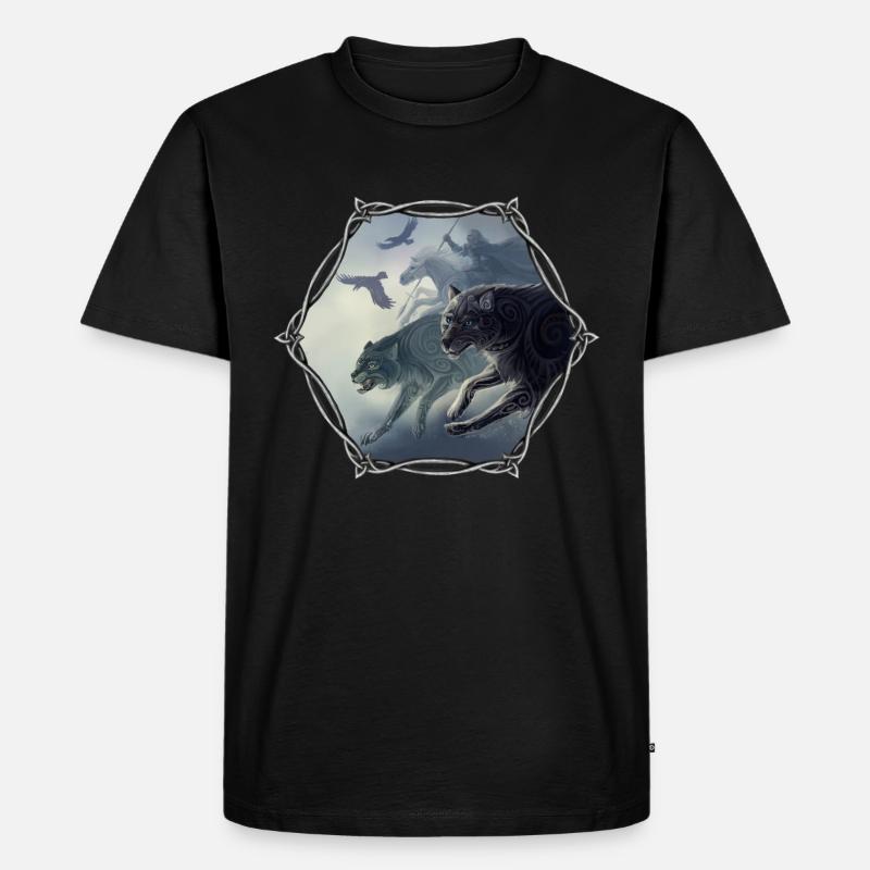 Odins wilde Jagd - Männer Premium Bio T-Shirt - Schwarz