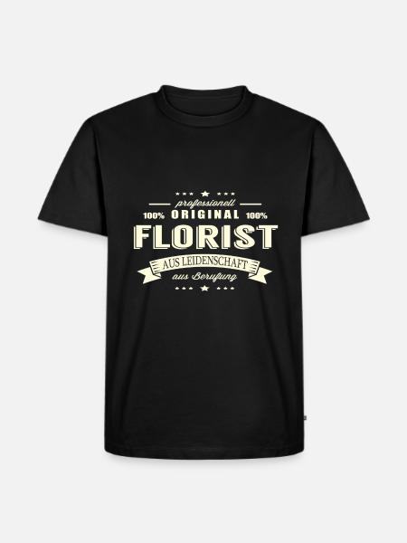 Florist aus Leidenschaft - Männer Premium Bio T-Shirt - Schwarz