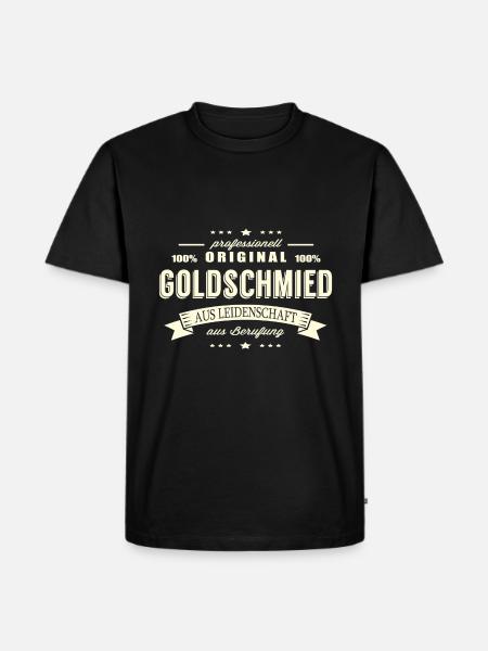 Goldschmied aus Leidenschaft - Männer Premium Bio T-Shirt - Schwarz