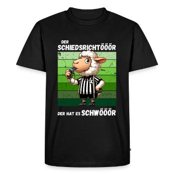 Soccer Penalty Soccer Player Referee Funny - Men's Premium Organic T-Shirt - black - Front - Nico (187cm)