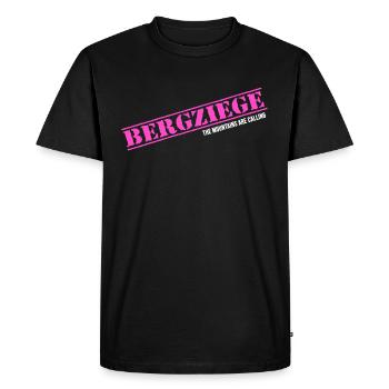 Randonnée en montagne Escalade Escalade Escalade de chèvres de montagne alpines - T-shirt Premium bio Homme - noir - Devant - Nico (187cm)