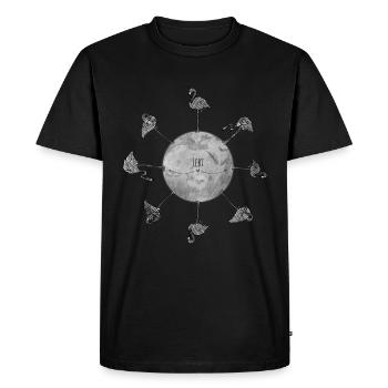 I am a flamingo, I am allowed to ... - Men's Premium Organic T-Shirt - black - Front - Nico (187cm)