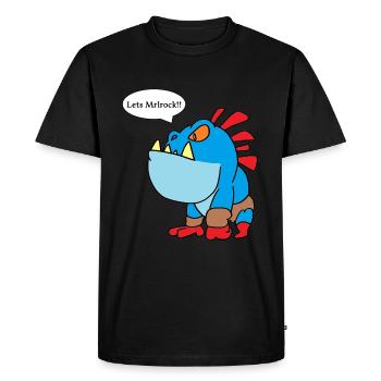 Dinosaurier Frosch Gamer Motiv Onlinegaming Stream - Männer Premium Bio T-Shirt - Schwarz - Vorne - Nico (187cm)