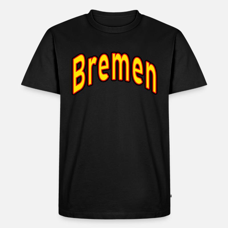 bremen - Männer Premium Bio T-Shirt - Schwarz