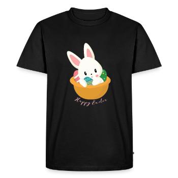 Easter - Men's Premium Organic T-Shirt - black - Front - Nico (187cm)