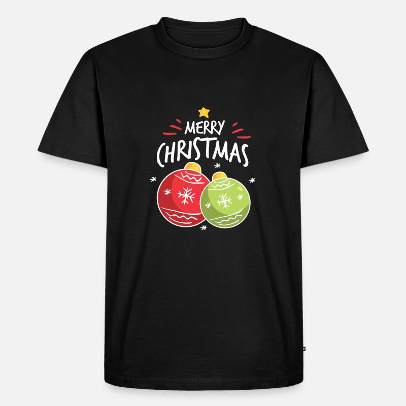 Weihnachten - Männer Premium Bio T-Shirt - Schwarz