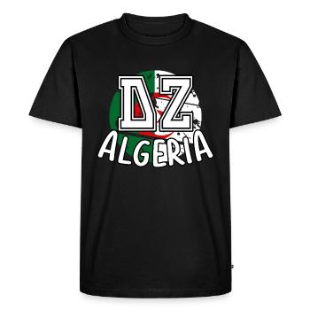 DZ Algérie - T-shirt Premium bio Homme - noir - Devant - Nico (187cm)