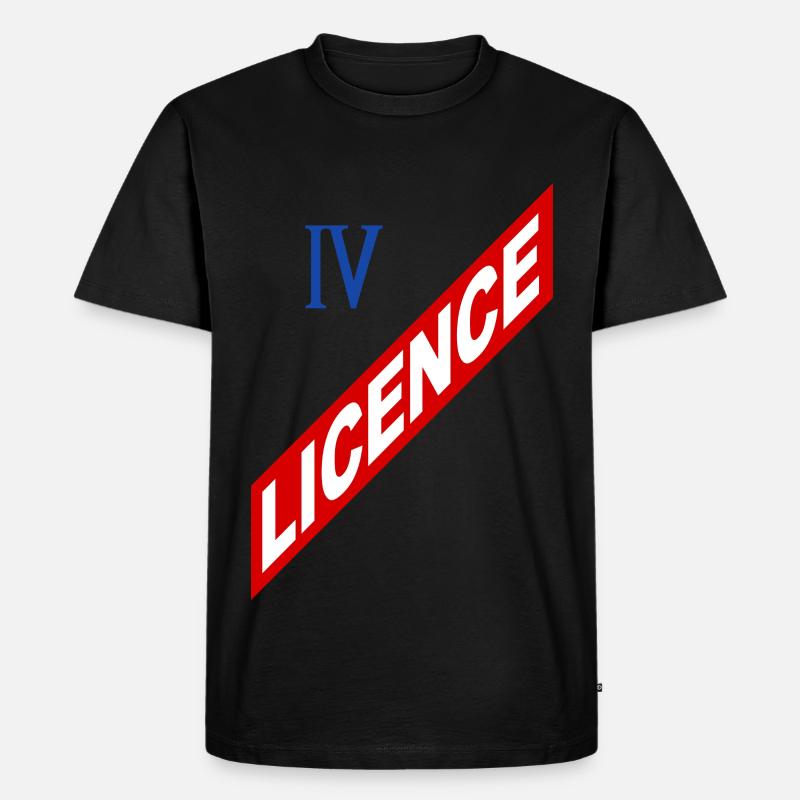 Lizenz 4 - Männer Premium Bio T-Shirt - Schwarz