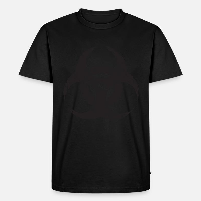 Biohazard - Grunge Texture - Männer Premium Bio T-Shirt - Schwarz