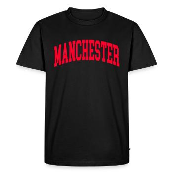 Manchester - T-shirt Premium bio Homme - noir - Devant - Nico (187cm)