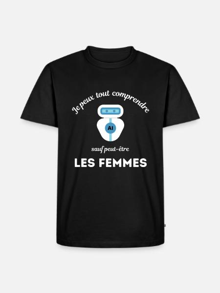 Intelligence Artificielle - T-shirt Premium bio Homme - noir