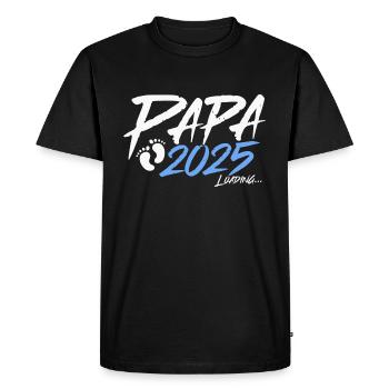 Papa 2025 loading - Men's Premium Organic T-Shirt - black - Front - Nico (187cm)