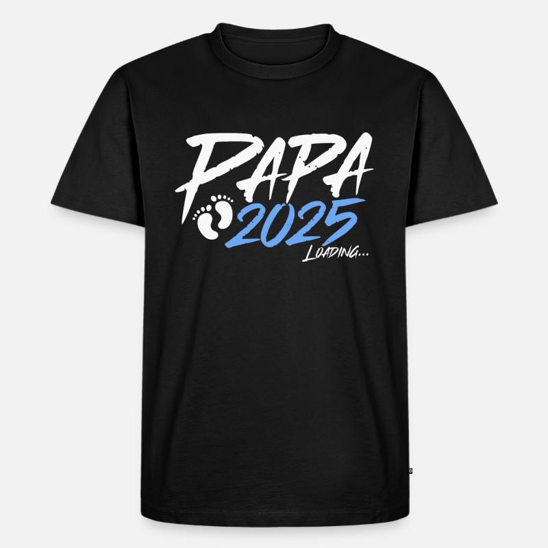 Papa 2025 loading - Men's Premium Organic T-Shirt - black