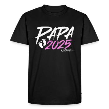 Papa 2025 Loading - Men's Premium Organic T-Shirt - black - Front - Nico (187cm)