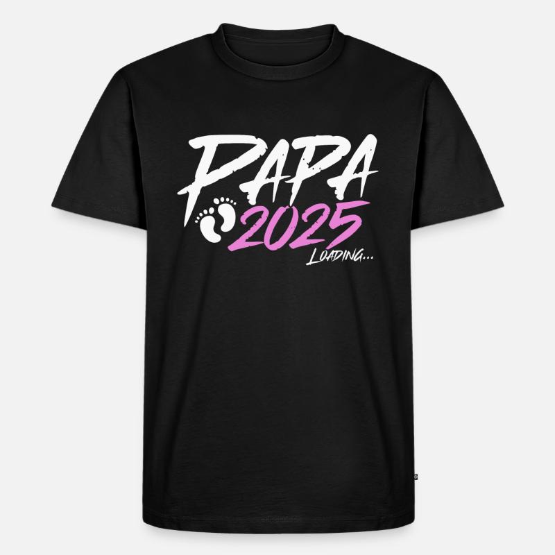 Papa 2025 Loading - Men's Premium Organic T-Shirt - black