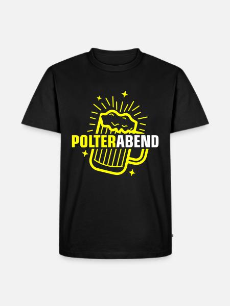 Polterabend Bier - Männer Premium Bio T-Shirt - Schwarz