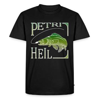 Petri Heil 5 - T-shirt Premium bio Homme - noir - Devant - Nico (187cm)