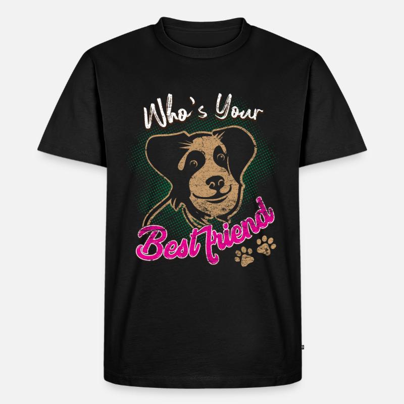 Hund und Hunde - Männer Premium Bio T-Shirt - Schwarz