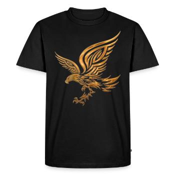 Tribal Eagle - T-shirt Premium bio Homme - noir - Devant - Nico (187cm)