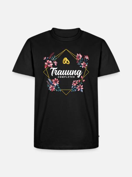 Trauung Completed - Männer Premium Bio T-Shirt - Schwarz