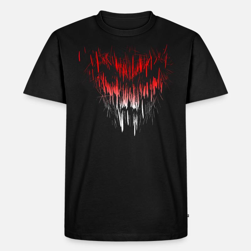 Horror - Männer Premium Bio T-Shirt - Schwarz