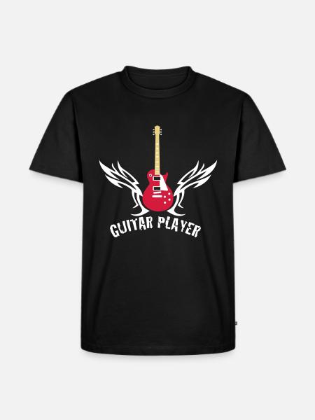 guitar_072011_l_3c - Men's Premium Organic T-Shirt - black