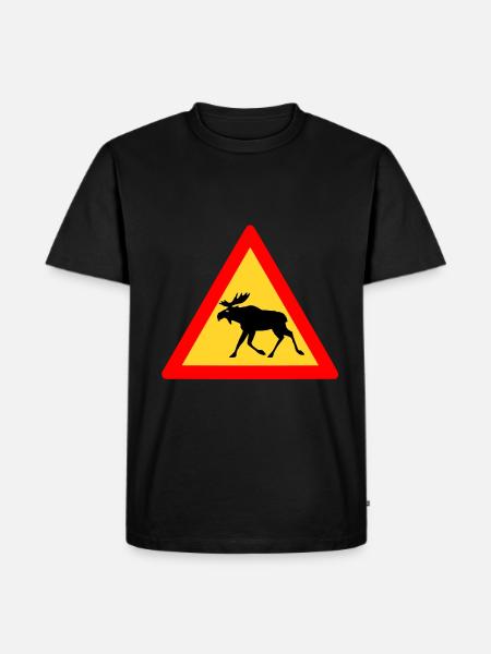 Grumpy moose - Men's Premium Organic T-Shirt - black
