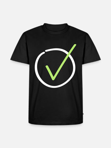 hook symbol icon - Men's Premium Organic T-Shirt - black