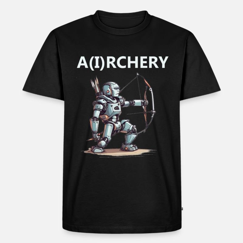 Bogenschütze - Männer Premium Bio T-Shirt - Schwarz
