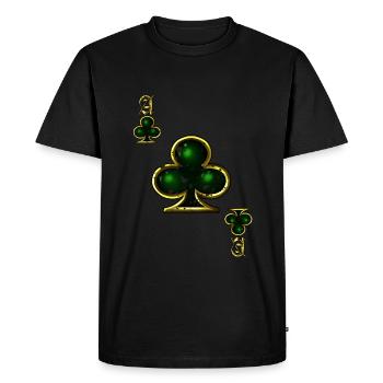 Cross Ace Poker Card Costume d'Halloween Drôle - T-shirt Premium bio Homme - noir - Devant - Nico (187cm)