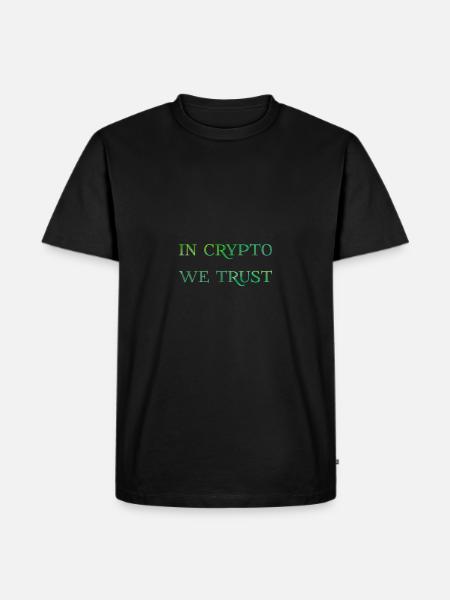 In crypto like trust - Men's Premium Organic T-Shirt - black