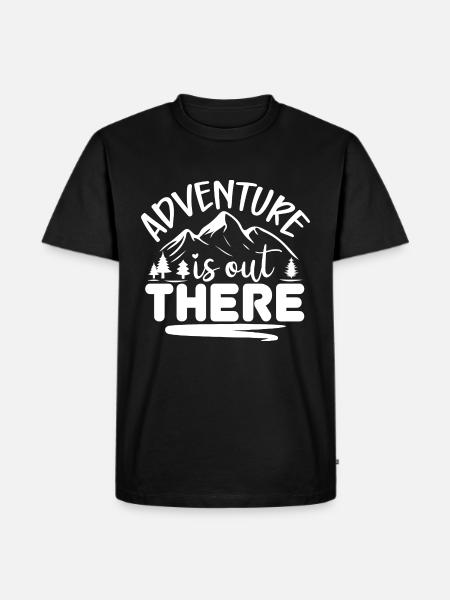 Adventure Is Out There - Männer Premium Bio T-Shirt - Schwarz