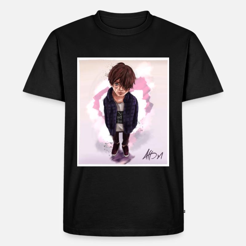Vertraue nicht - Männer Premium Bio T-Shirt - Schwarz