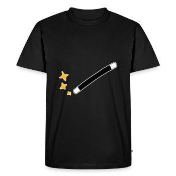 baguette magique - T-shirt Premium bio Homme - noir - Devant - Nico (187cm)