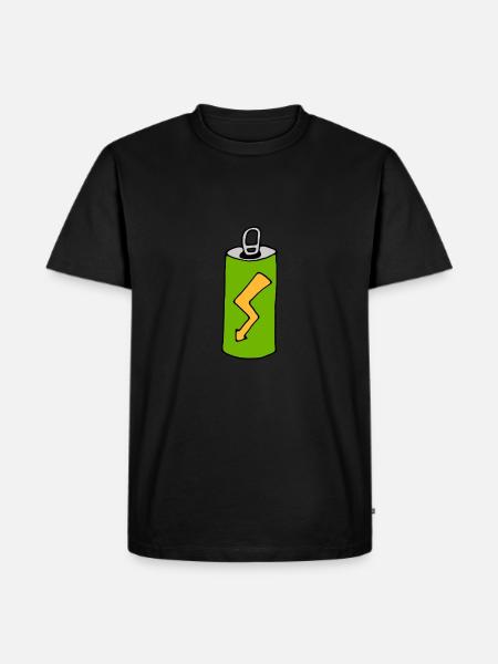Energydrink-Dose - Männer Premium Bio T-Shirt - Schwarz