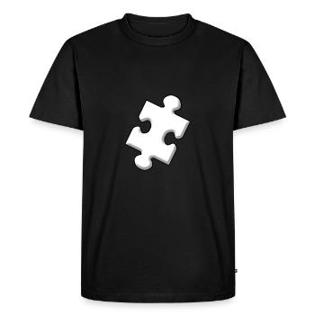 puzzle piece - Men's Premium Organic T-Shirt - black - Front - Nico (187cm)